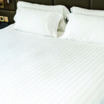 Premium Cotton Bed Sheet STRIPS 200TC FITTED